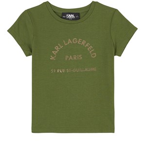 Karl Lagerfeld Kids Logo Address T-shirt Grön 4 år
