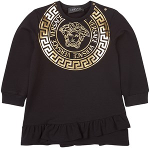 Versace Gold Medusa Klänning Svart 24 mån