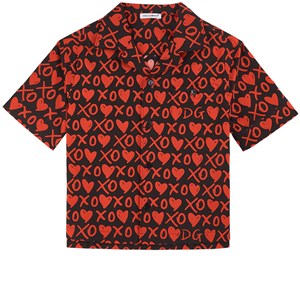 Dolce & Gabbana Heart Print Skjorta Svart 4 år