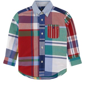 Ralph Lauren Rutig Skjorta Flerfärgad 4 år
