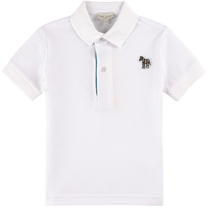 Paul Smith Junior Zebra Logo Pikétröja Vit 2 år