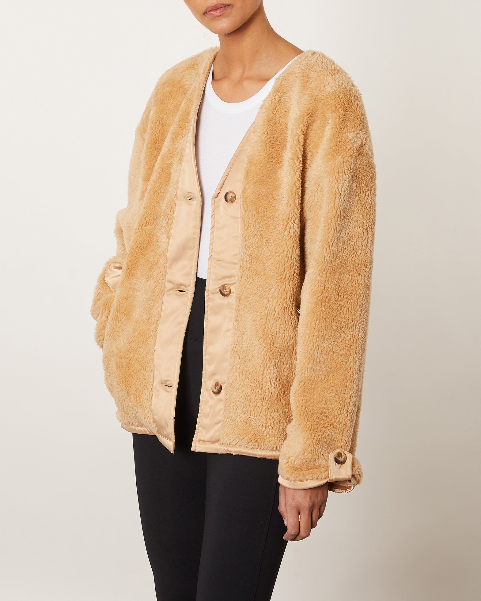 Ragdoll LA Jacka Fur Bomber L Camel 004