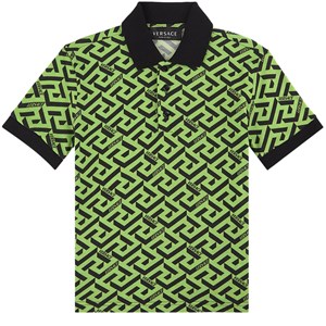 Versace Logo Print Pikétröja Grön 6 år