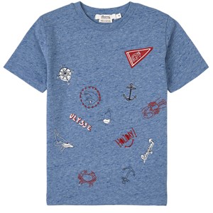 Bonpoint Graphic T-shirt Blå melange 12 år