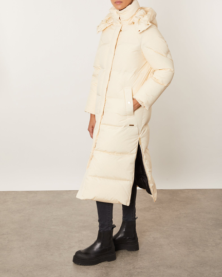 Woolrich Jacka Aurora Long Parka Ivory XL