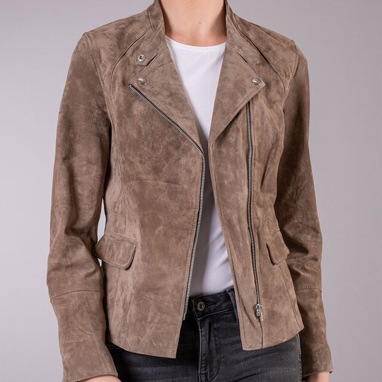 Jacka Laura Suede Classic Biker
