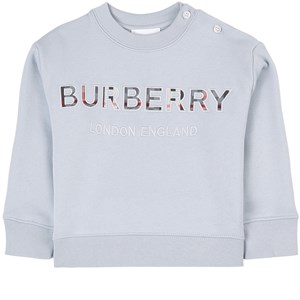 Burberry Logo Tröja Ice Blue 18 mån