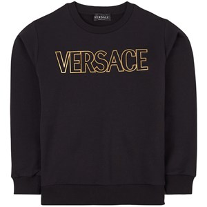 Versace Golden Logo Sweatshirt Svart 8 år