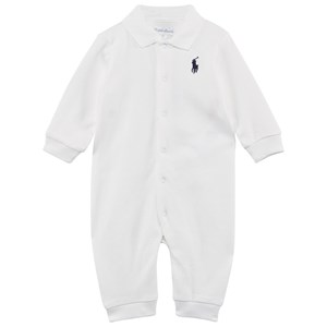 Ralph Lauren Logo Onepiece Vit 3 months
