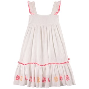 Billieblush Ruffle Detail Klänning Vit 2 år