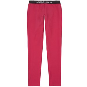 Dolce & Gabbana Logo Leggings Rosa 4 år