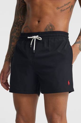 Polo Ralph Lauren Badshorts Mid Trunk Traveler Swim Short Svart