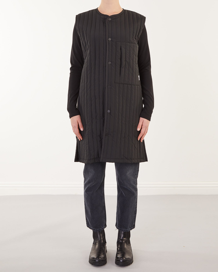 Rains Long Liner Vest Svart XS