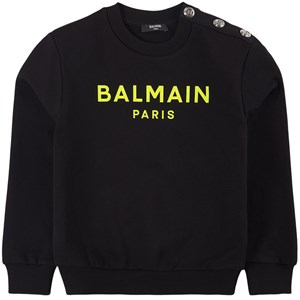Balmain Logo Tröja Svart 12 år