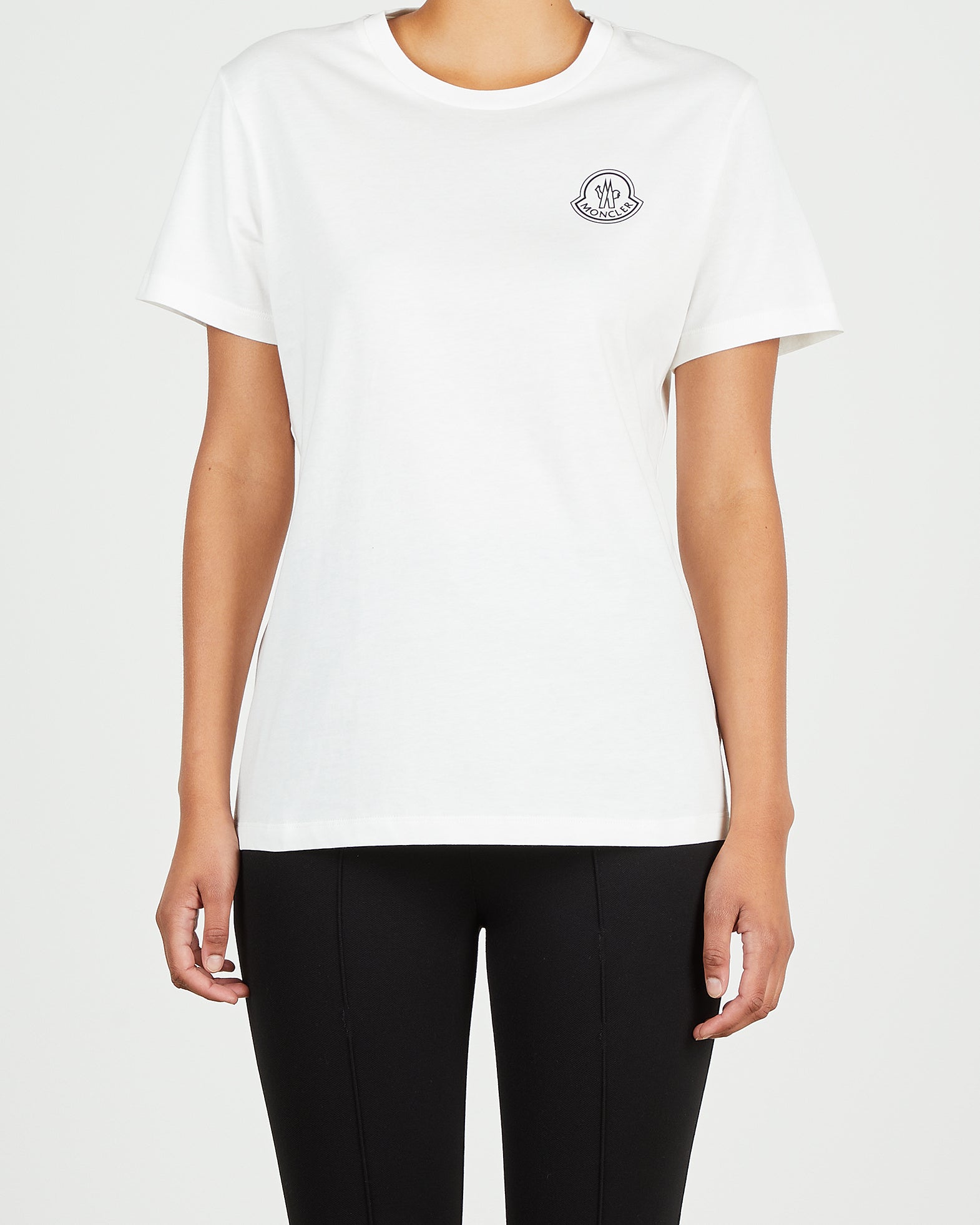 Moncler Topp SS T-Shirt XS Vit 001
