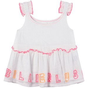 Billieblush Logo Blus Vit 2 år