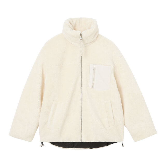 Back Embroidery Sherpa Jacket