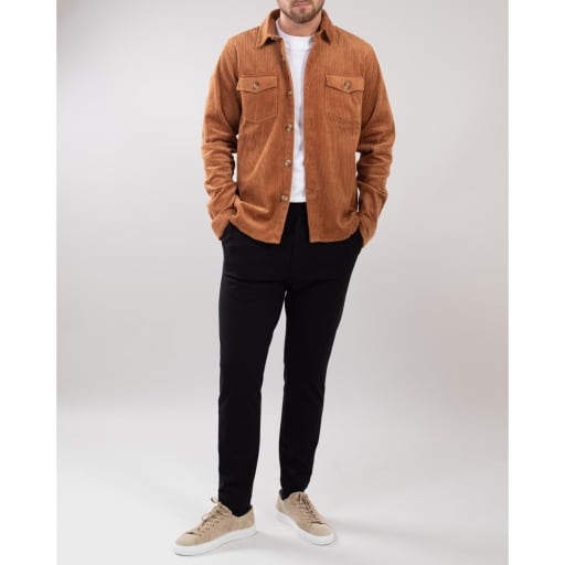 Dylan 2.0 Corduroy Overshirt - Cognac Brown
