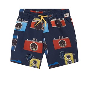 Paul Smith Junior Camera Graphic Badbyxor Marinblå 4 år