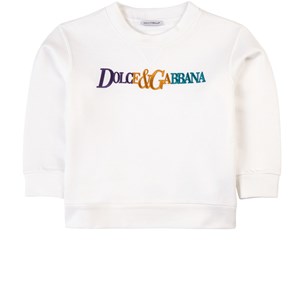 Dolce & Gabbana Logo Tröja Vit 4 år