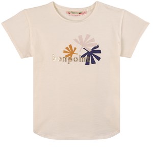 Bonpoint White Graphic Print Aada T-Shirt 4 år