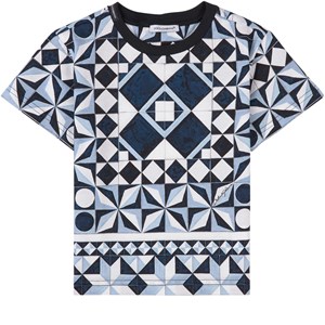 Dolce & Gabbana Multi Abstract Print T-shirt Vit 3 år