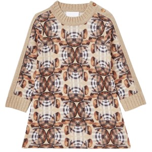 Burberry Harriet Stickad Klänning Soft Fawn 18 mån