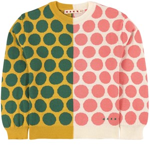 Marni Colorblock Prickig Stickad Tröja Flerfärgad 12 år