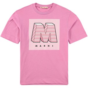 Marni White Logo Graphic T-Shirt 12 år