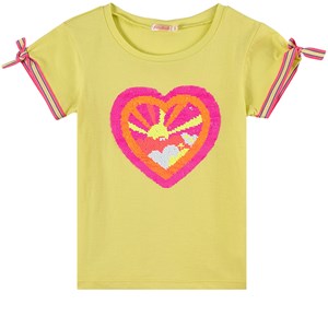 Billieblush Sequin Heart T-shirt Gul 2 år