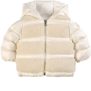 Moncler Teddy Fleece Vadderad Jacka Vit 9-12 mån