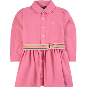 Ralph Lauren Woven Belted Skjortklänning Rosa 16 år