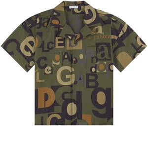 Dolce & Gabbana Logo Print Skjorta Grön 4 år