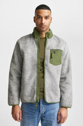 Polo Ralph Lauren Jacka Bonded Hi-Pile Jacket Grå