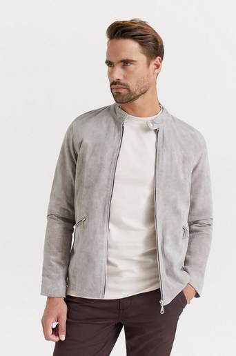 William Strouch Jacka Suede Jacket Grå