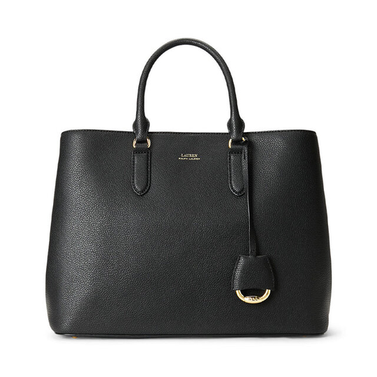Pebbled Leather Large Marcy Satchel