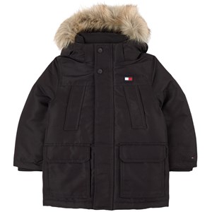 Tommy Hilfiger Flag Logo Tech Vinterjacka Svart 4 år