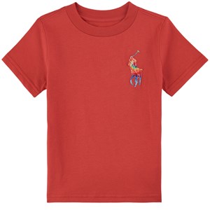 Ralph Lauren Logo T-shirt Röd 2 år
