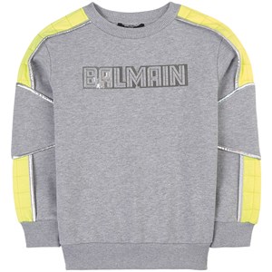 Balmain Logo Tröja Grå 8 år