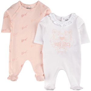 Kenzo 2-Pack Logo Sparkdräkter Rosa 1 mån