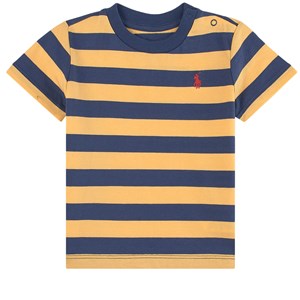 Ralph Lauren Striped T-shirt Marinblå 3 mån