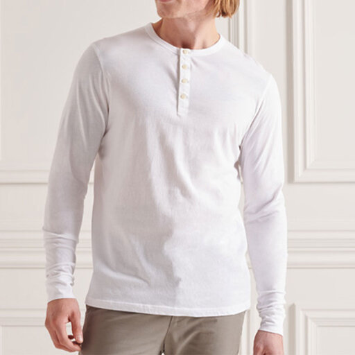 Lightweight Essntial Ls Henley Tops