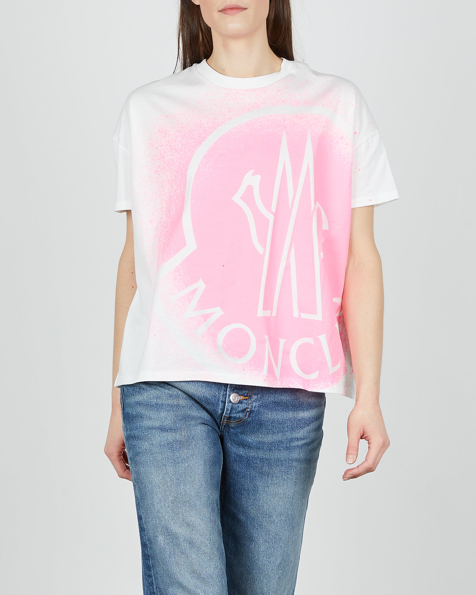 Moncler T-shirt SS XS Rosa 001