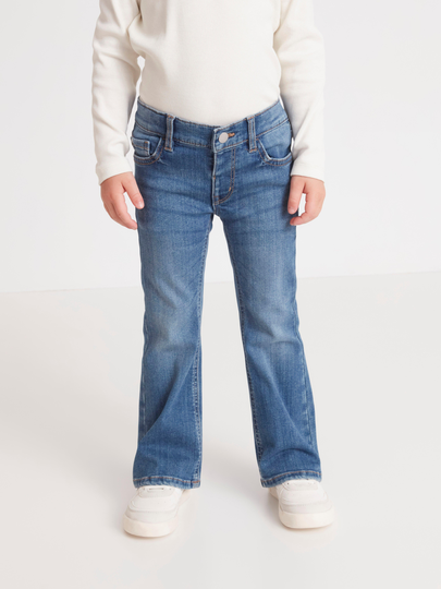 FREJA jeans med utsvängt ben och normalhög midja