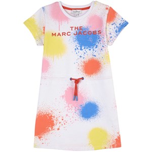 The Marc Jacobs Logo Klänning Vit 3 år