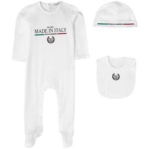Dolce & Gabbana Logo Baby Set Vitt 12-18 mån