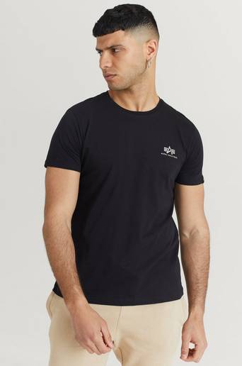Alpha Industries T-Shirt Basic T Small Logo Foil Print Svart