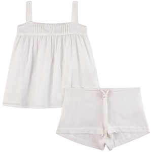 Bonpoint Gaufre Pyjamasset Vitt 4 år