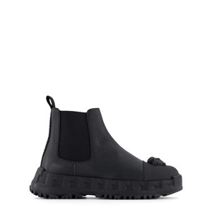 Versace Greca Rhegis Kängor Svarta 33 (UK 1)