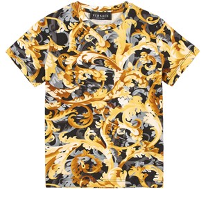 Versace Baroccoflage T-shirt Svart 8 år